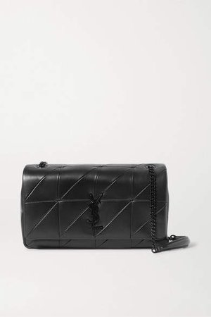 Jamie Medium Quilted Leather Shoulder Bag - Black