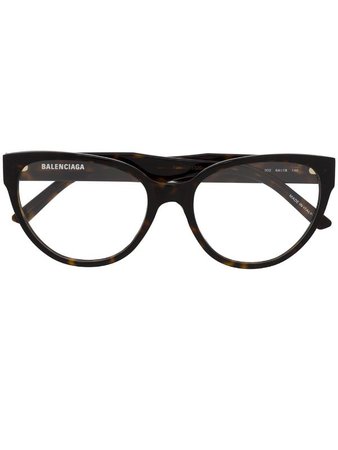 Balenciaga Eyewear BB0064O cat eye-frame glasses - FARFETCH