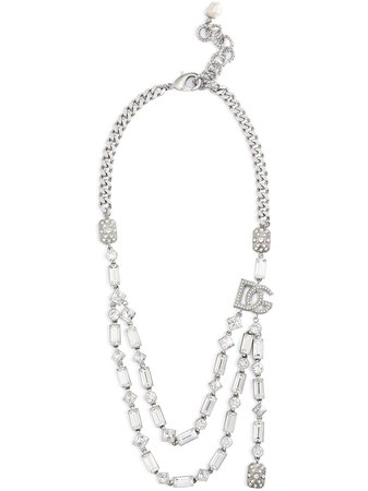Dolce & Gabbana layered bead-embellished necklace
