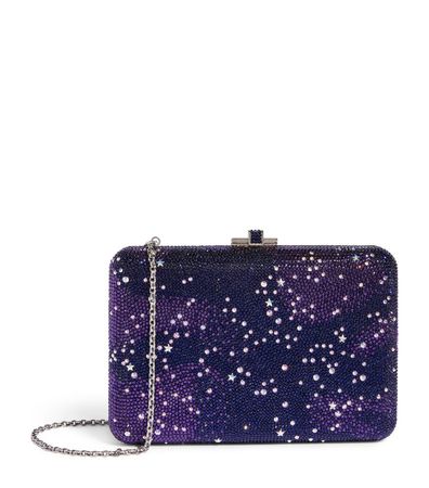 Womens Judith Leiber navy Crystal-Embellished Galaxy Clutch | Harrods # {CountryCode}