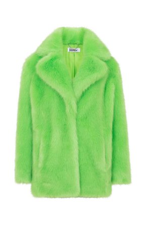 heather-lime-green-faux-fur-coat
