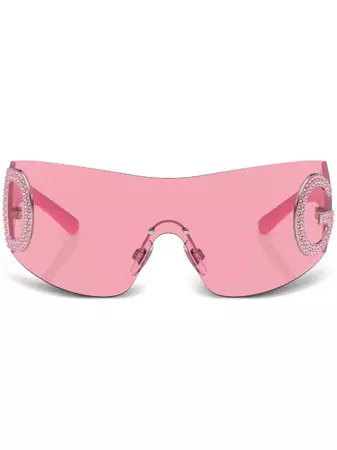 Dolce & Gabbana Eyewear Re-Edition shield-frame Sunglasses - Farfetch