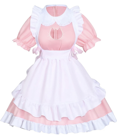pink cat maid dress