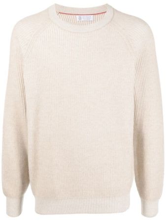 Brunello Cucinelli ribbed-knit Cashmere Sweatshirt - Farfetch