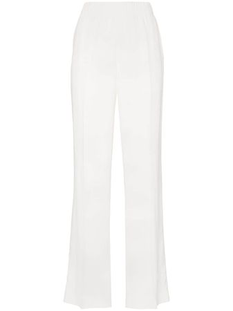 Helmut Lang high-waisted crepe track pants £375 - Fast Global Shipping, Free Returns