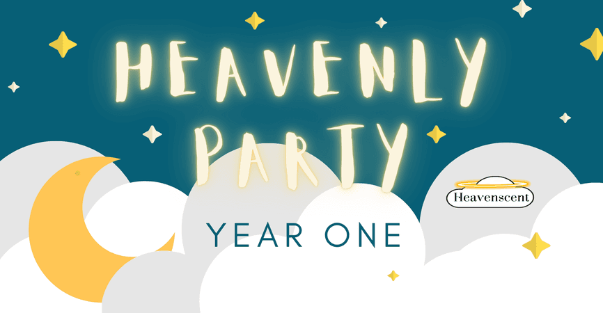 HVST Heavenly Party Year 1 Logo