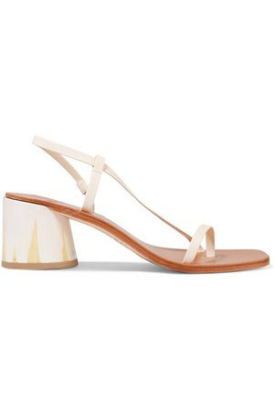LOQ | Isla leather slingback sandals | NET-A-PORTER.COM