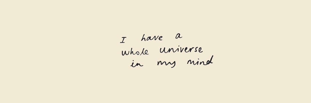 I have a whole universe in my mind 😶💭 on We Heart It