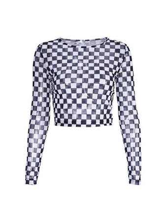checkered long sleeve