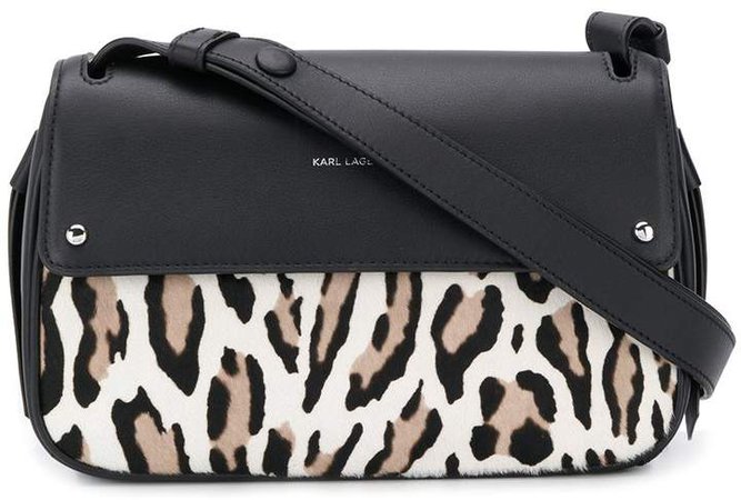 K/Ikon leopard-print shoulder bag