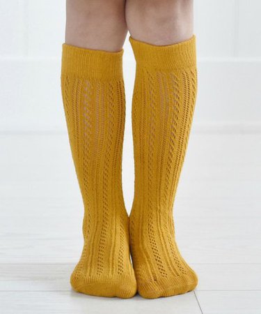 Mustard Knee Socks