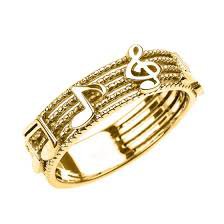gold music note ring - Google Search