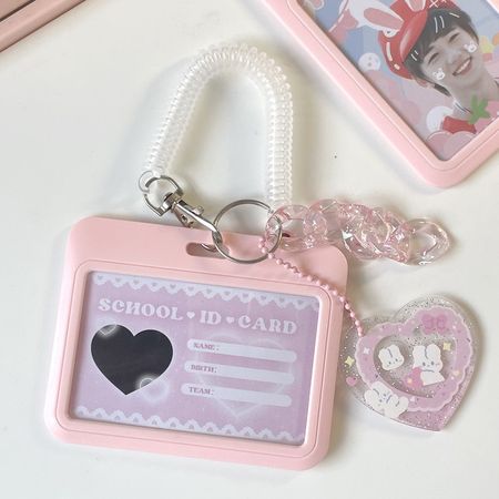 Minkys Kawaii Baby Blue Photocard Holder Credit Id Bank Card Photo Display Holder Bus Card Protective Case Pendant - Card Holder & Note Holder - AliExpress