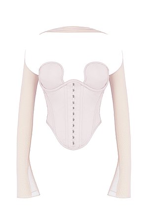 Clothing : Tops : 'Mina' Crystal Structured Corset