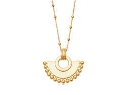 Gold Zenyu Fan Necklace | 18ct Gold Plated | Missoma | Missoma Limited
