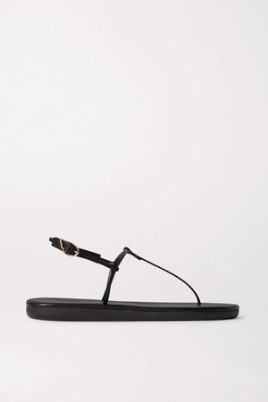 Katerina Leather Sandals - Black