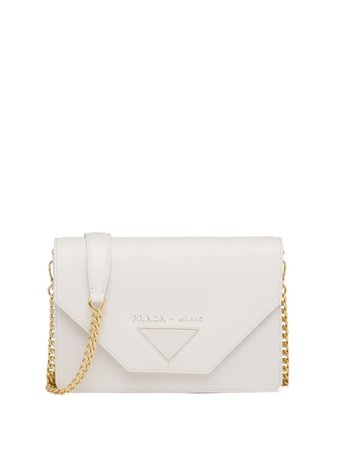 Shop Prada lettering logo clutch with Express Delivery - FARFETCH