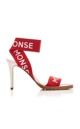 Logo-Printed Canvas Sandals by MONSE | Moda Operandi