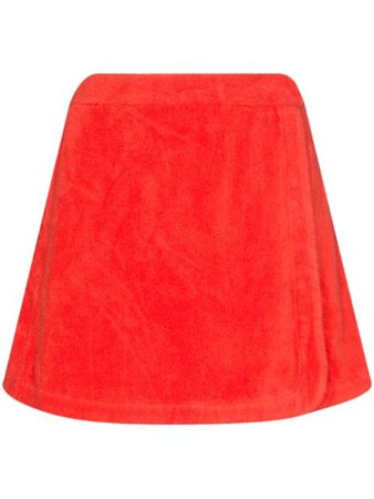 Terry Dolce Mini Skirt 63DOLCESKIRT Red | Farfetch