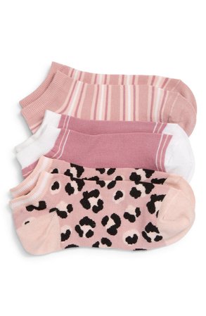 BP. 3-Pack Animal & Stripe Low Cut Socks | Nordstrom