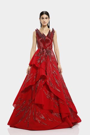 Scarlet-Red-Multi-Layered-Gown-01.jpg (800×1200)