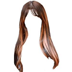 Brown Hair Bangs PNG