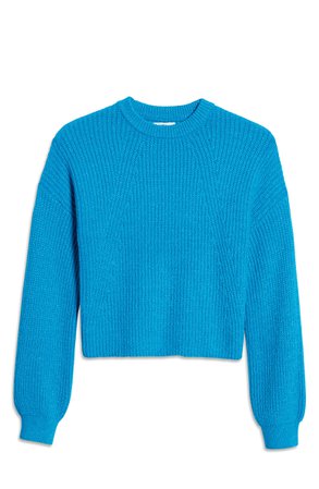 BP. Rib Crop Crewneck Sweater