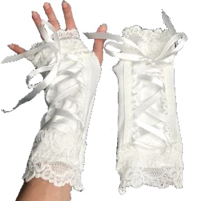 lace fingerless gloves