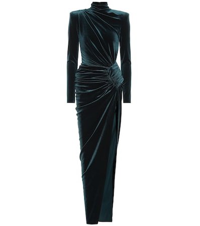 Velvet maxi dress