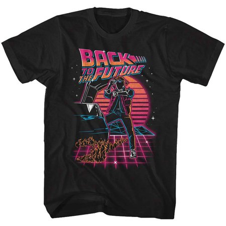 Back To The Future Synthwave Future T-shirt | Rockabilia Merch Store