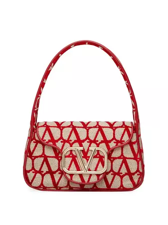 Shop Valentino Garavani Locò Toile Iconographe Small Hobo Bag | Saks Fifth Avenue
