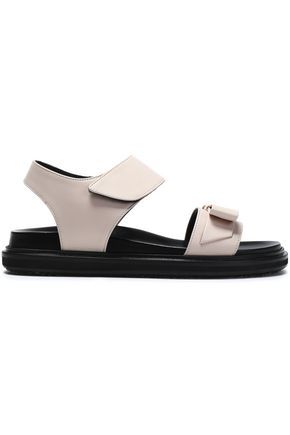 Marguerite floral-appliquéd leather sandals | TORY BURCH | Sale up to 70% off | THE OUTNET
