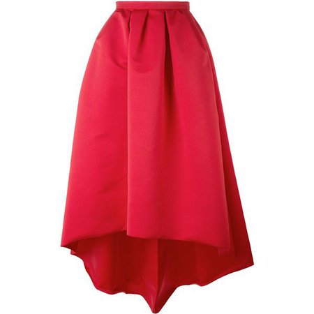 Red High-Low Skirt