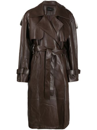 Low Classic Leather Trench Coat - Farfetch