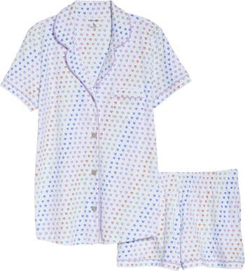 Roller Rabbit Disco Hearts Polo Short Pajamas | Nordstrom