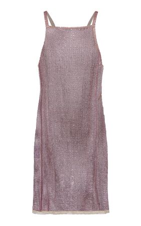 Sequin-Embroidered Mesh Mini Dress By Prada | Moda Operandi