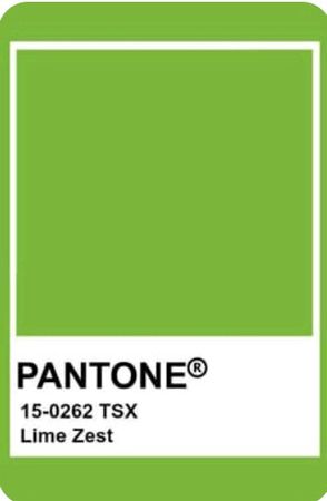 Lime Zest Pantone