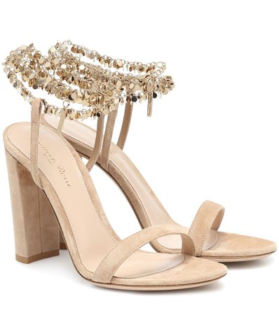 Tebe 100 Suede Sandals - Gianvito Rossi | Mytheresa