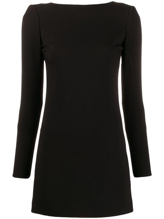 Shop Saint Laurent long-sleeved open back dress with Express Delivery - FARFETCH