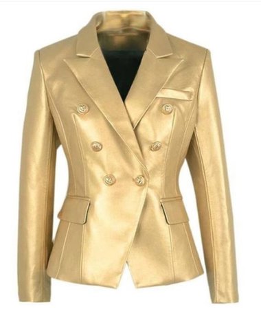 gold blazer