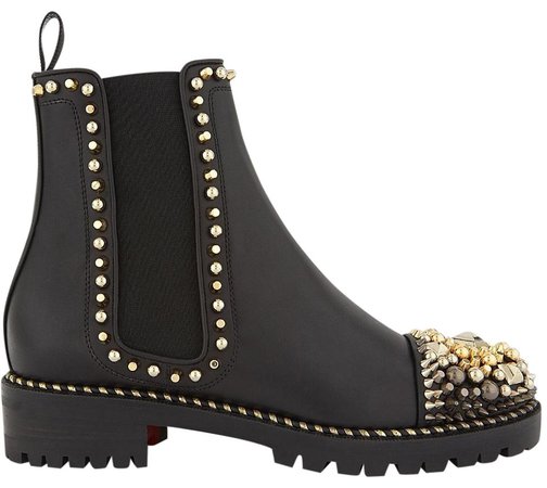 christian louboutin ankle boots gold and silver - Cerca con Google