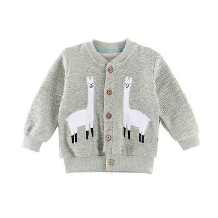 Toddler Girl Knitted Llama Cardigan – The Trendy Toddlers
