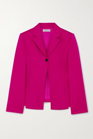 Fuchsia Wool-gabardine blazer | Nina Ricci | NET-A-PORTER