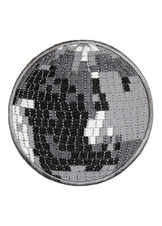 Extreme Largeness Disco Ball Iron-On Woven Patch | Attitude Clothing