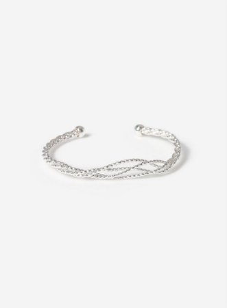 Silver Finish Cuff Bracelet | Dorothy Perkins