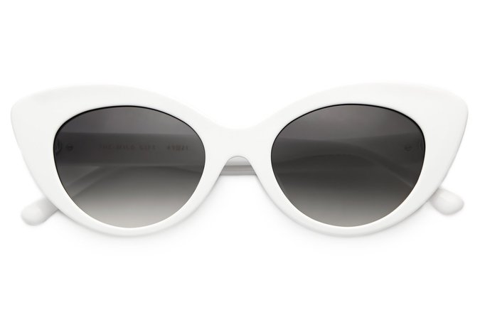 Crap® Eyewear | The Wild Gift White Acetate Cat-Eye Sunglasses