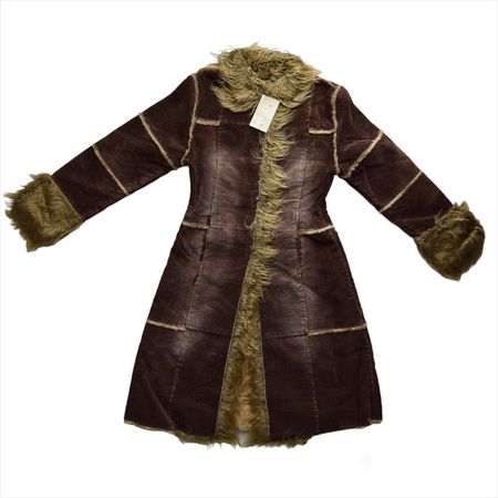 American Vintage Women's Brown Coat | Depop