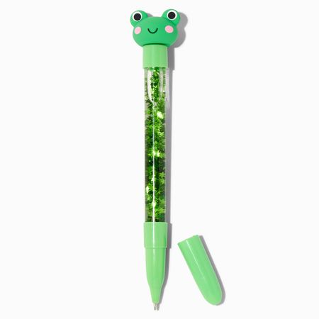 Green Frog Water-Filled Star Glitter Pen | Claire's