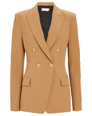 A.l.c Sedgwick Ii Camel Double-breasted Blazer In Maple | ModeSens