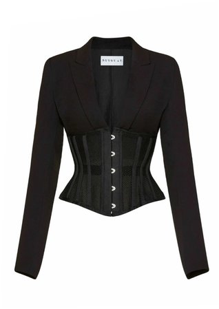 black corset shirt